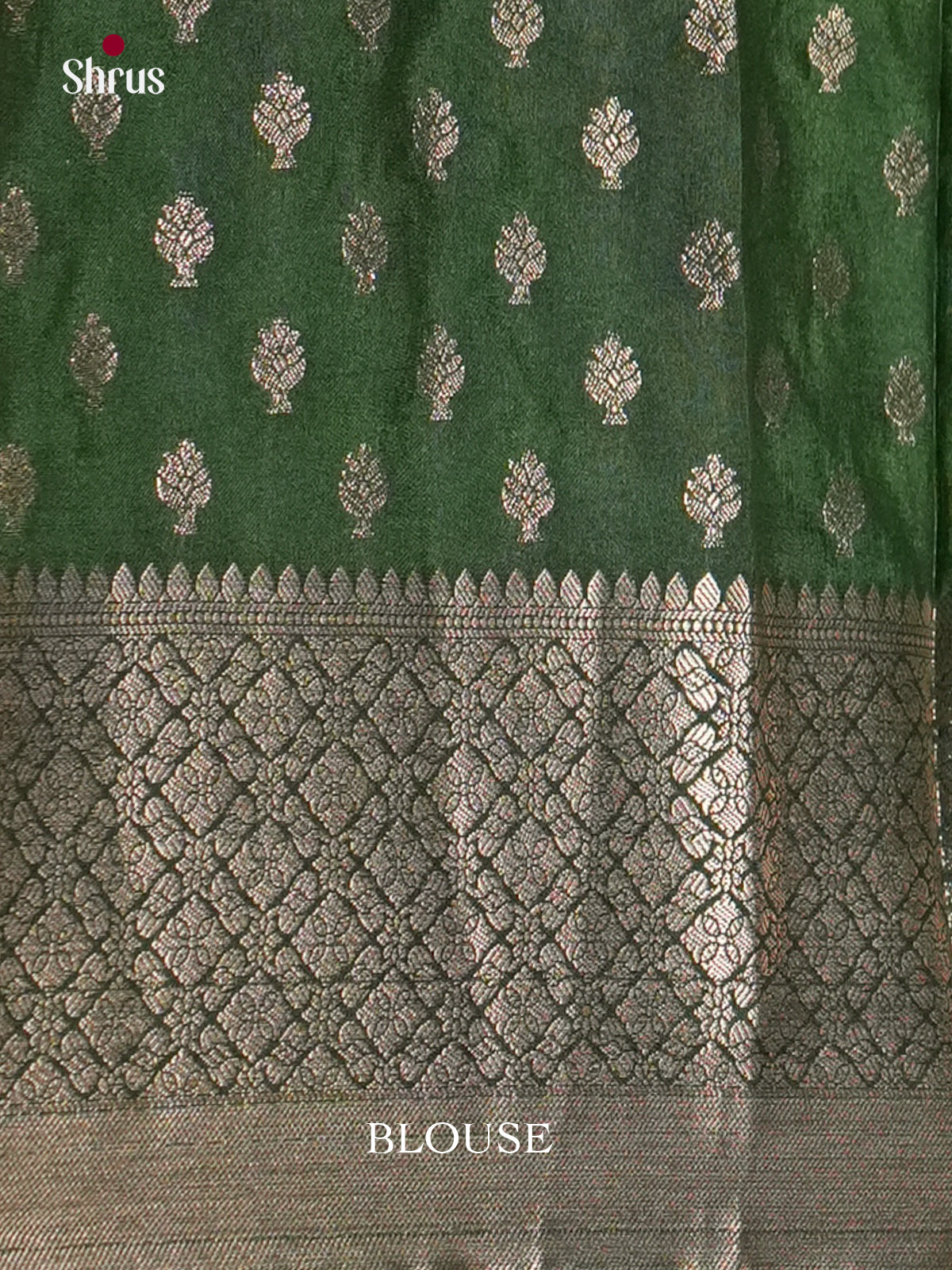 Light Green & Green - North Silk Cotton Saree -DLS06239