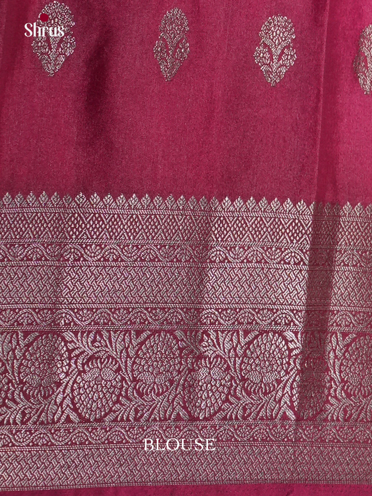 Pink & Maroon- North Silk Cotton Saree -DLS06243 - Shop on Shrus.com