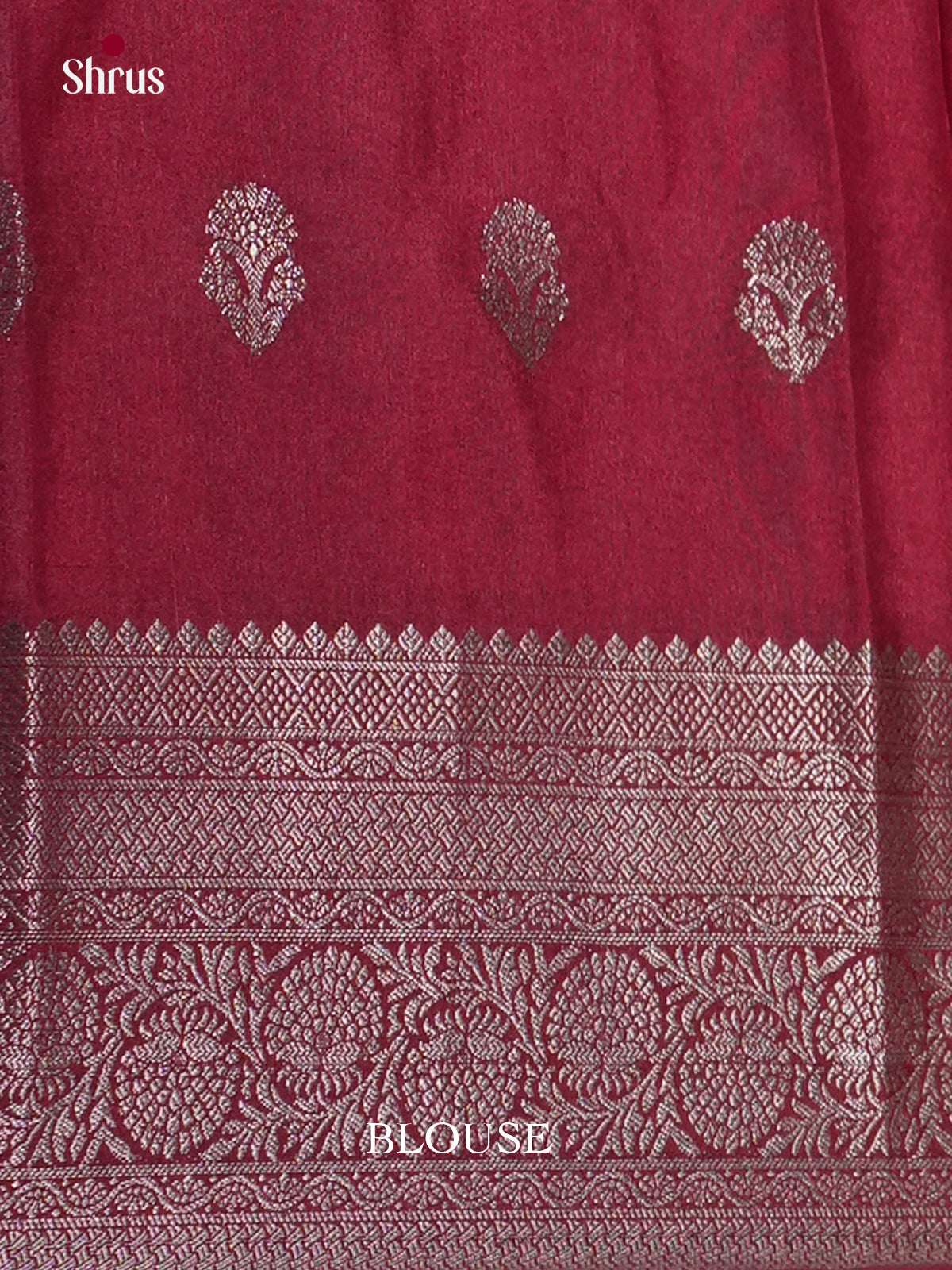 Red & Maroon - North Silk Cotton Saree-DLS06249