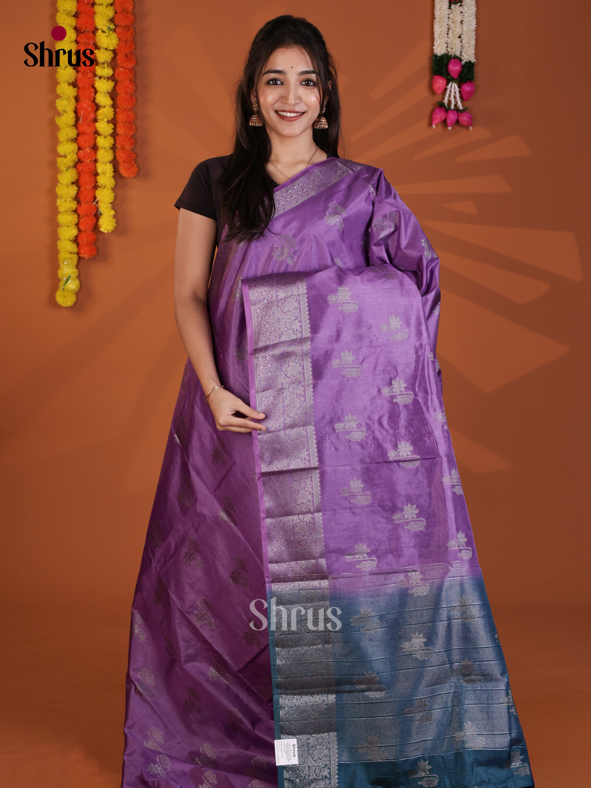 DLS06255 - North Silk Cotton Saree - Shop on Shrus.com