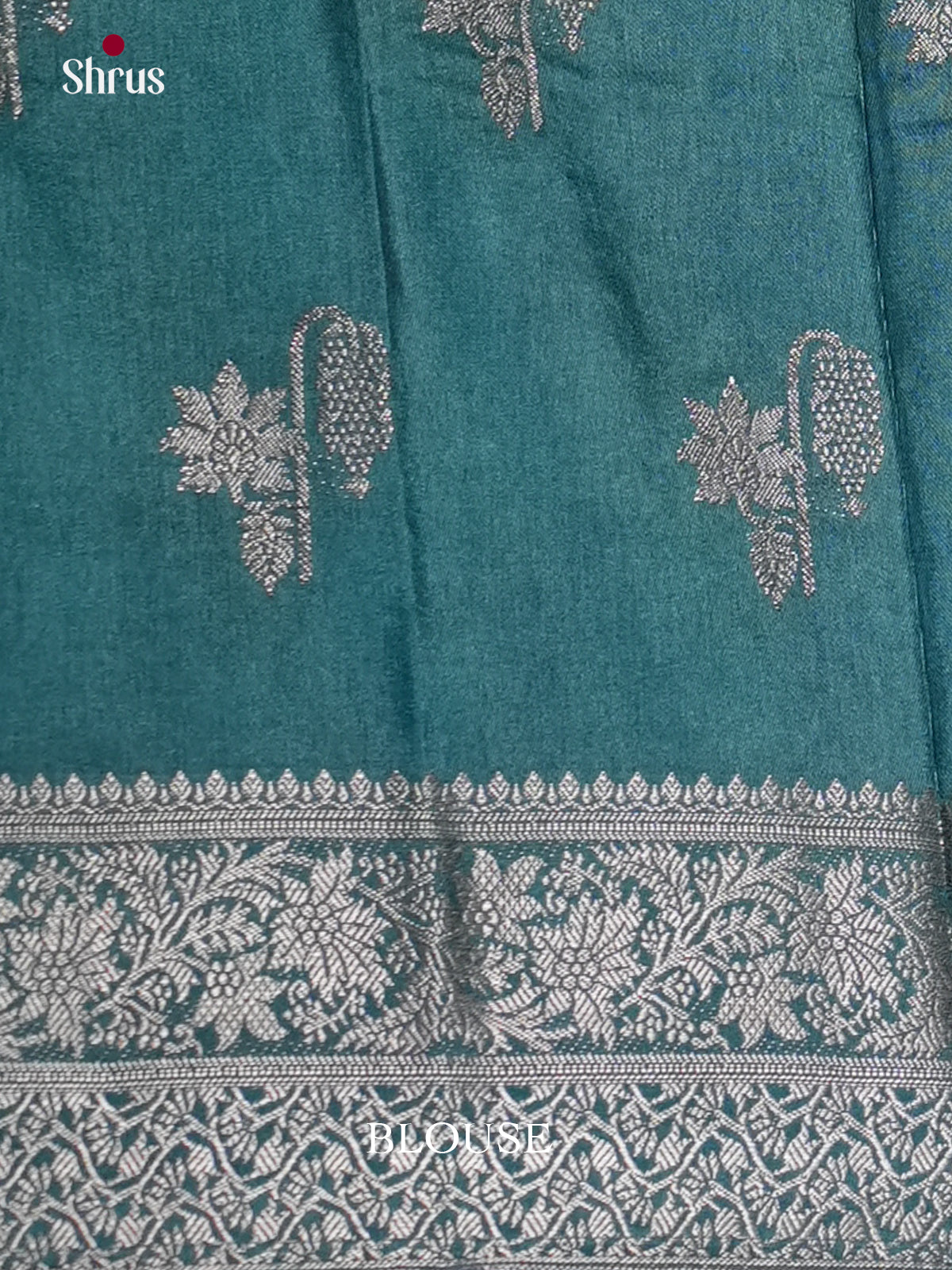Blue & Green - North Silk Cotton Saree- DLS06258