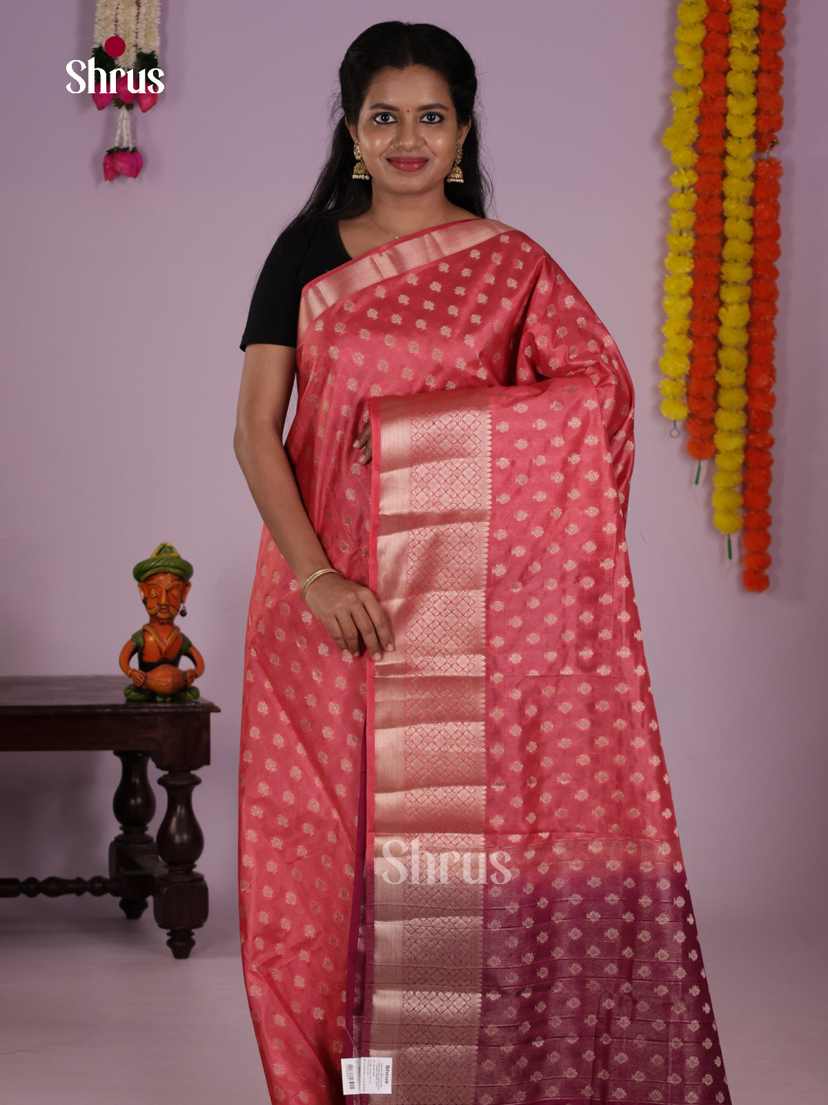 DLS06260 - North Silk Cotton Saree - Shop on Shrus.com