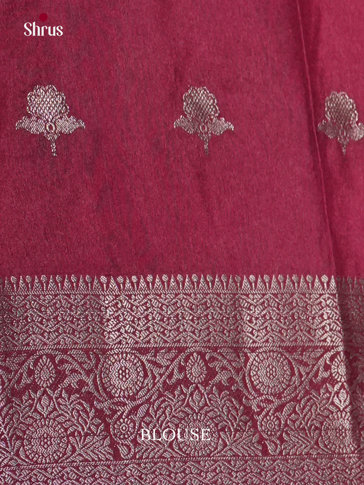 Pink & Wine- North Silk Cotton Saree -DLS06267
