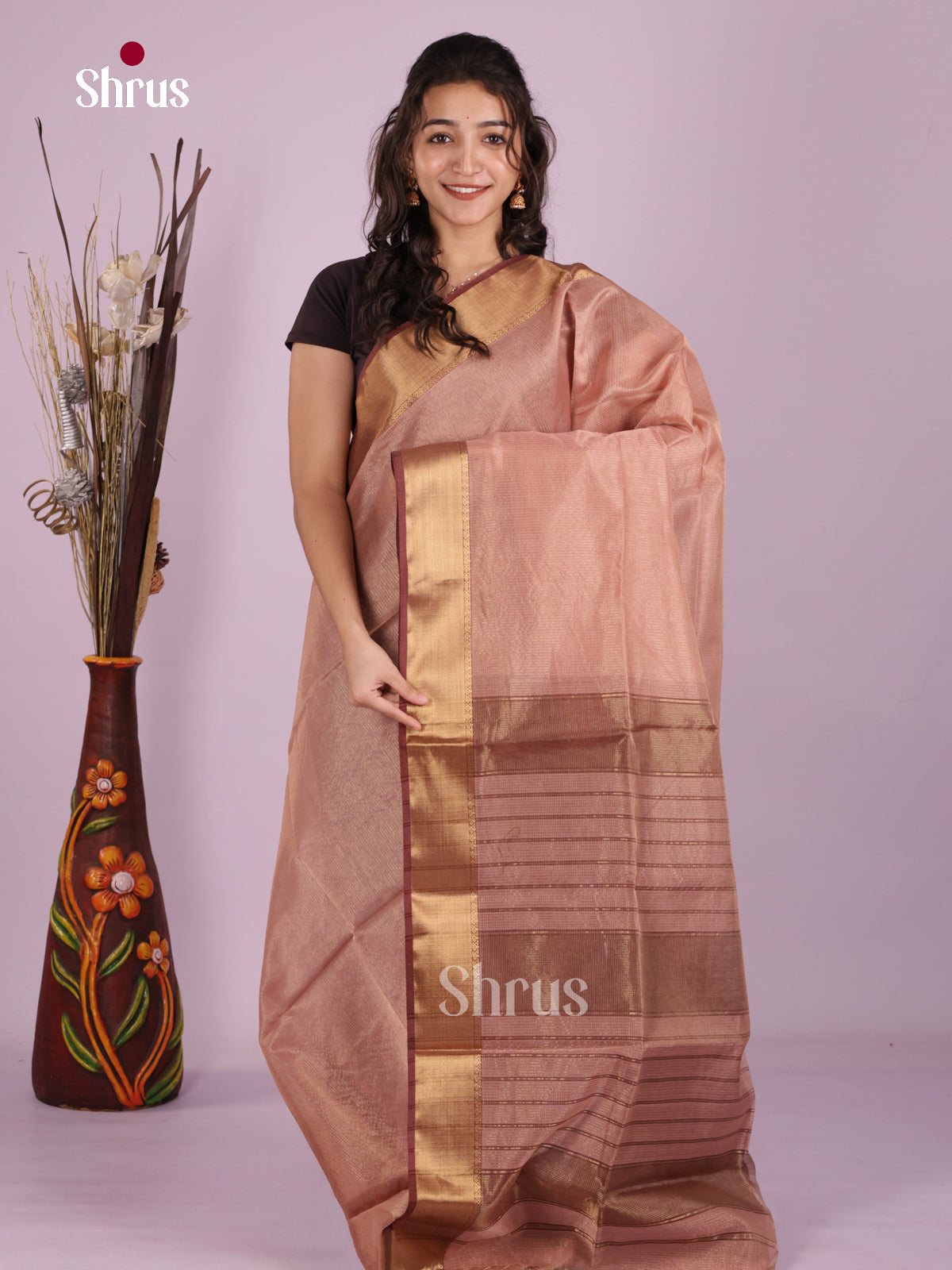 DLS06300 - Maheshwari silkcotton Saree - Shop on Shrus.com