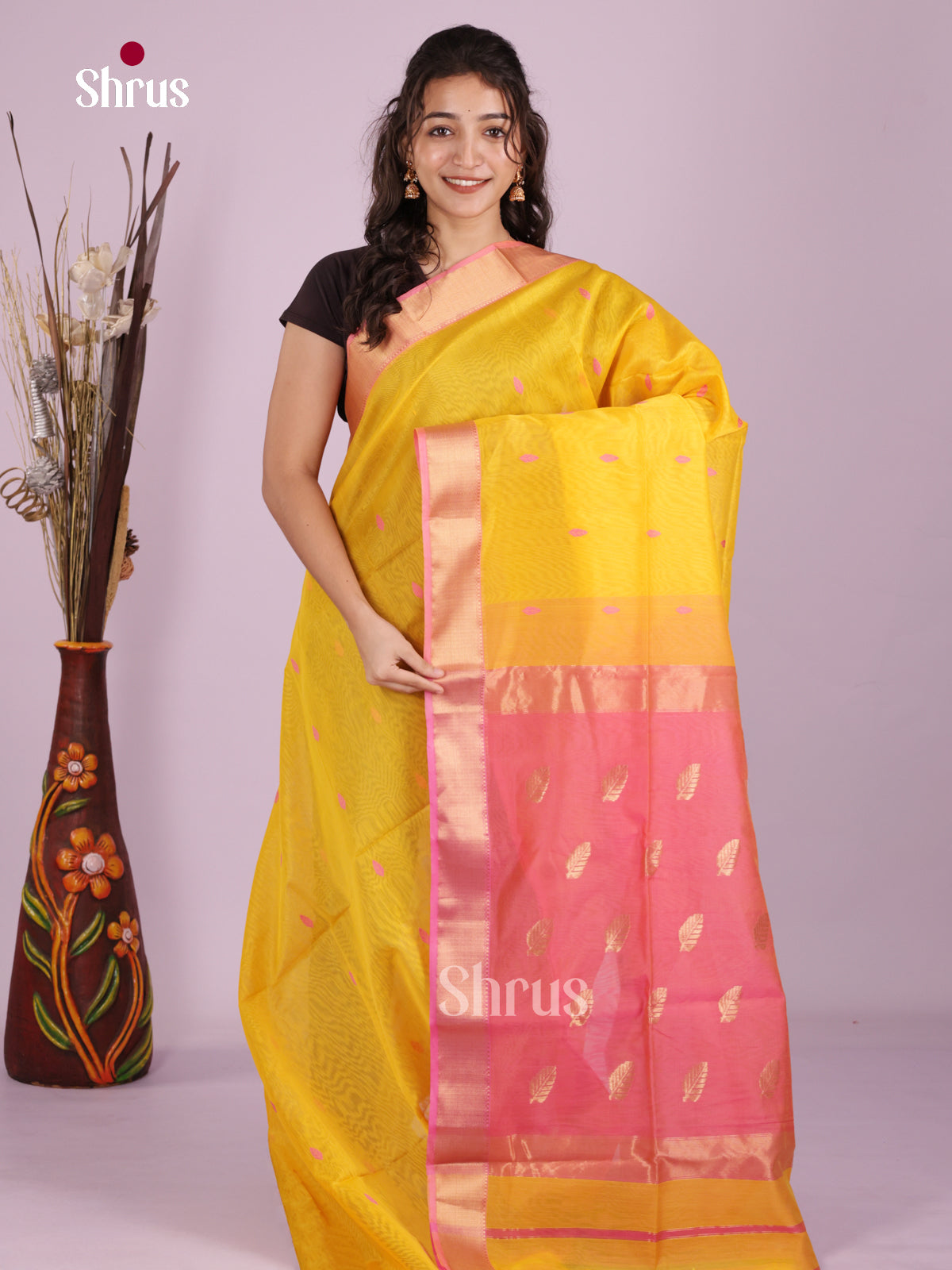 DLS06304 - Maheshwari silkcotton Saree - Shop on Shrus.com