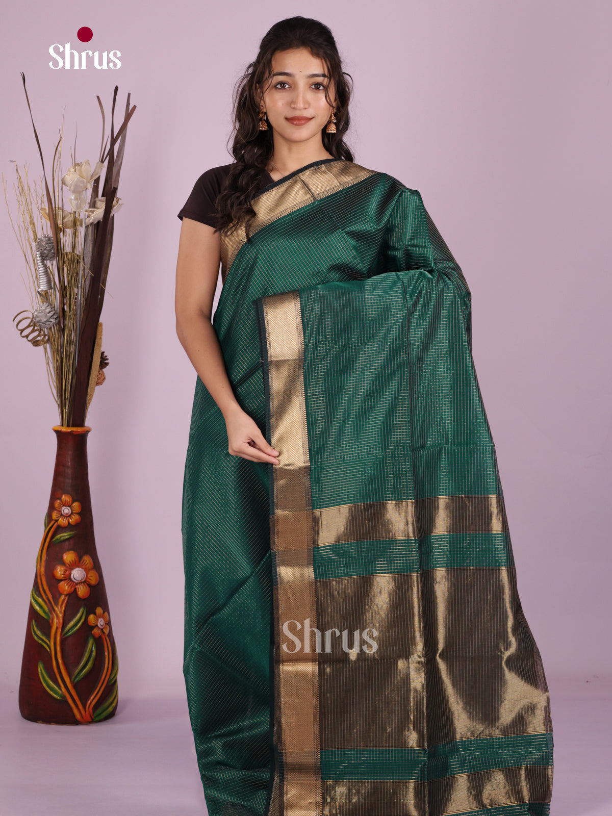 DLS06325 - Maheshwari silkcotton Saree - Shop on Shrus.com