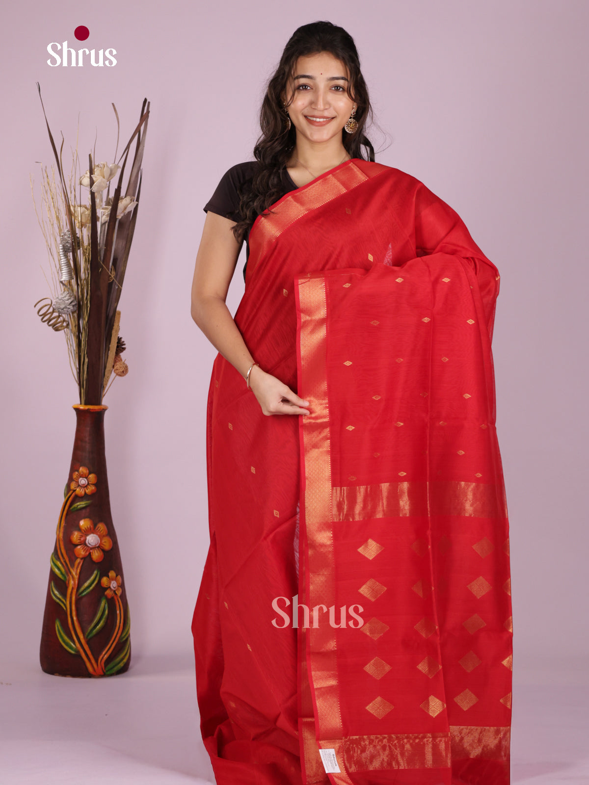 DLS06401 - Maheshwari silkcotton Saree
