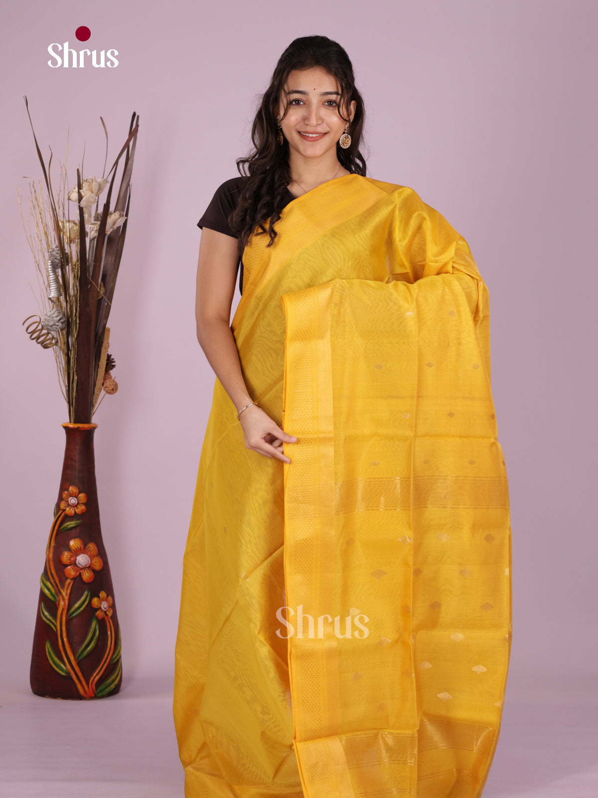 DLS06432 - Maheshwari silkcotton Saree