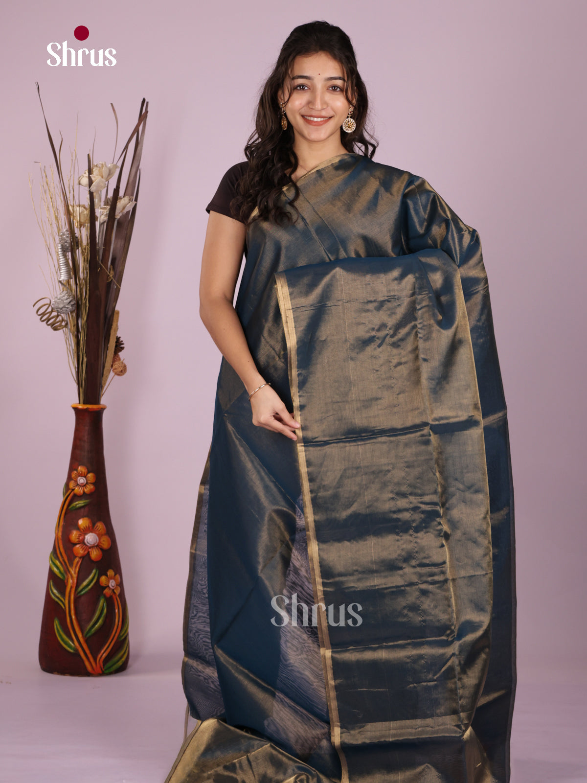 DLS06435 - Maheshwari silkcotton Saree - Shop on Shrus.com