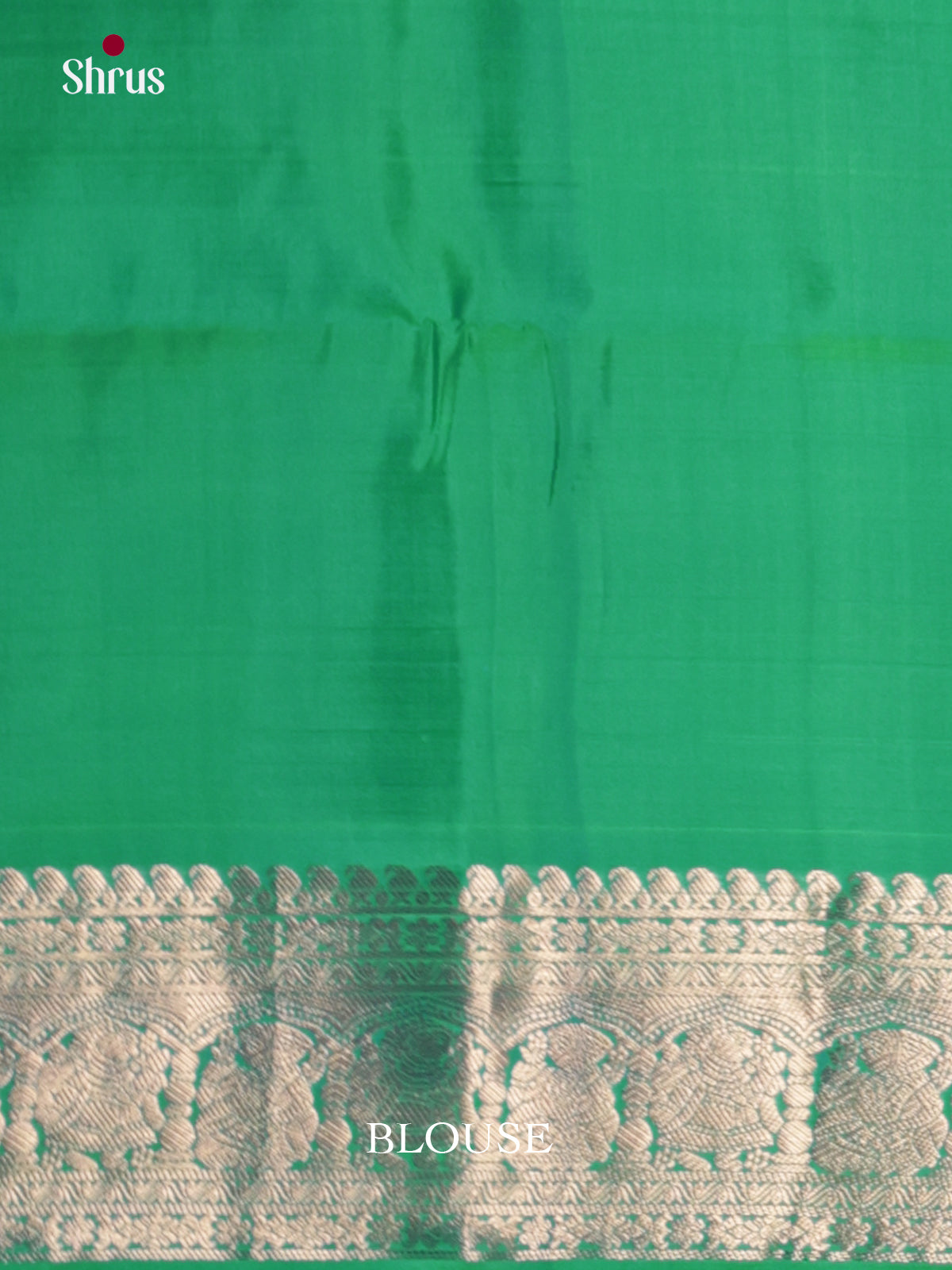 Glimmering Green Soft Silk Saree with vanashingaram zari brocade & rich border
