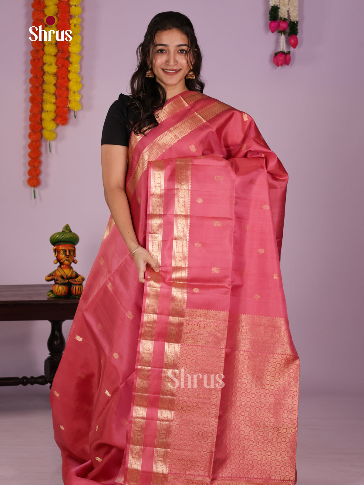 DLS06458 - Soft Silk (HR) Saree - Shop on Shrus.com