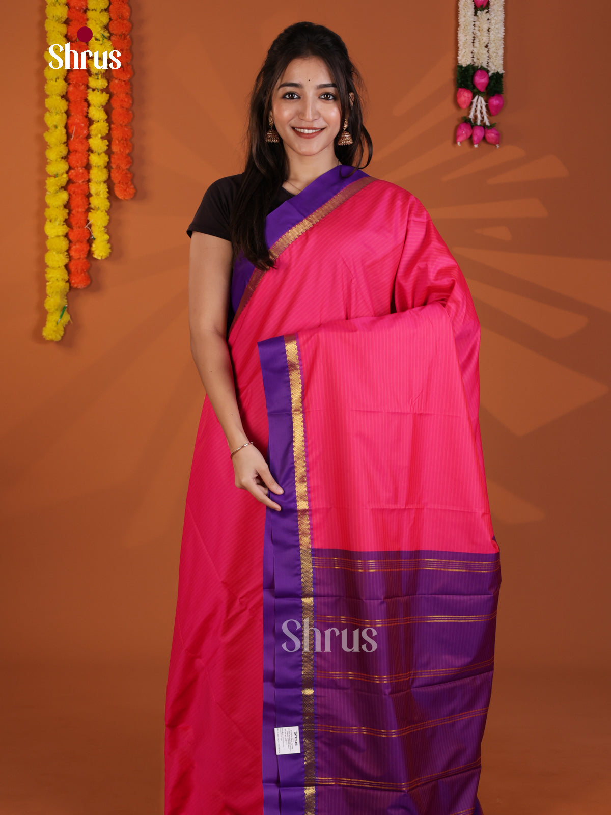 DLS09009 - Semi Silk Saree - Shop on Shrus.com