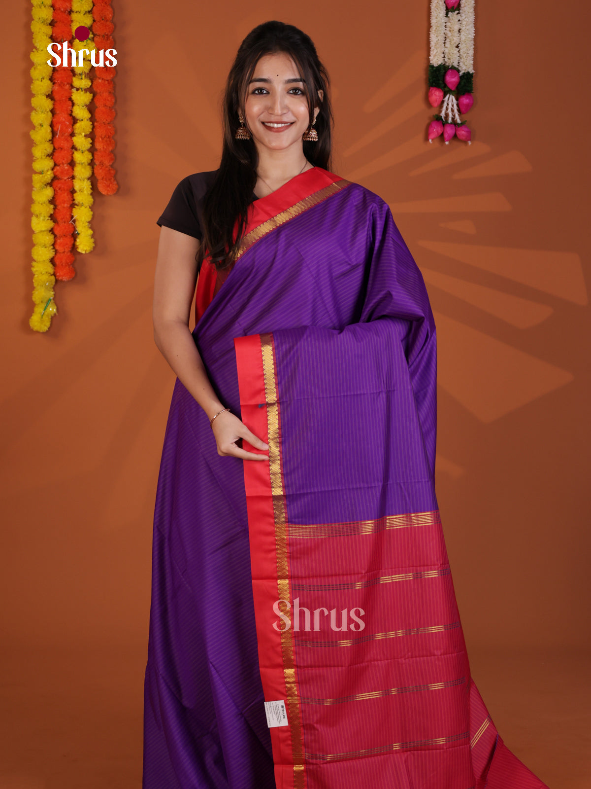 DLS09021 - Semi Silk Saree - Shop on Shrus.com