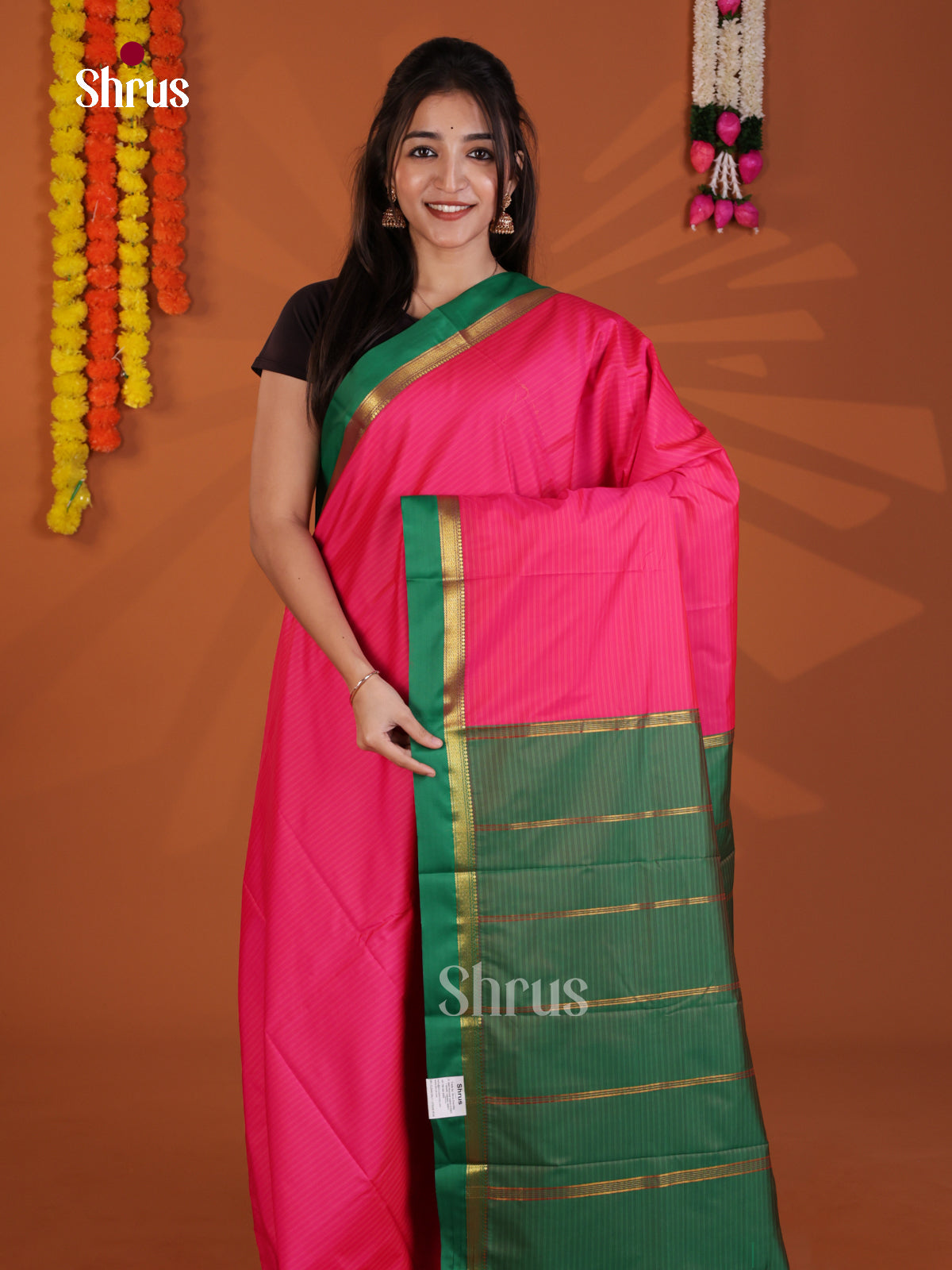 DLS09028 - Semi Silk Saree - Shop on Shrus.com