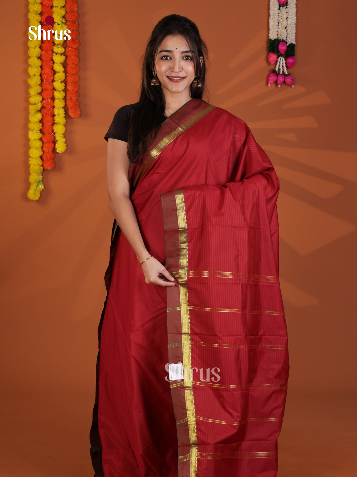 DLS09037 - Semi Silk Saree - Shop on Shrus.com