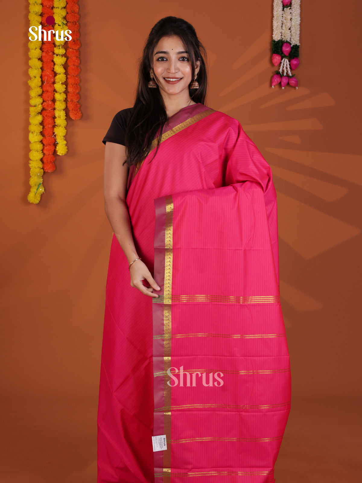 DLS09038 - Semi Silk Saree - Shop on Shrus.com