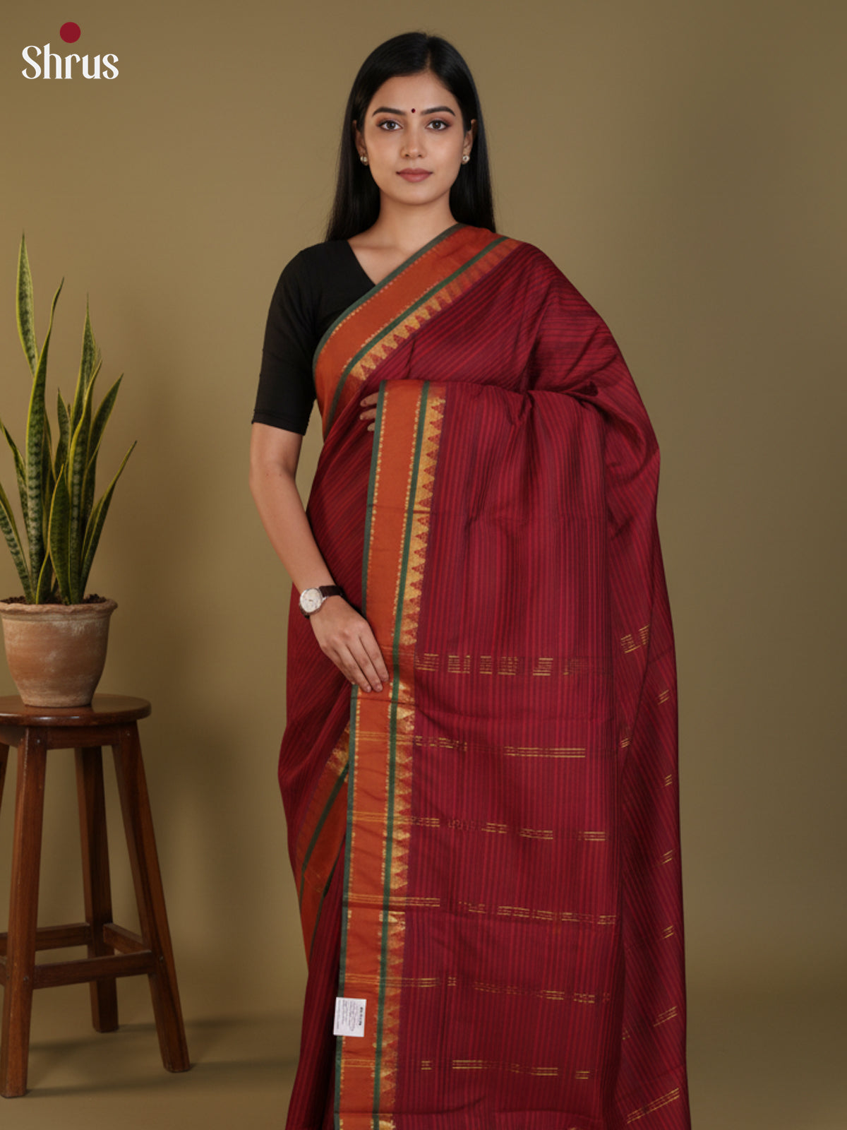 DLS09045 - Semi Silk Saree - Shop on Shrus.com