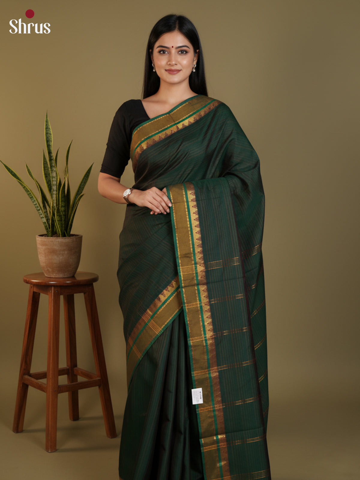 DLS09046 - Semi Silk Saree - Shop on Shrus.com