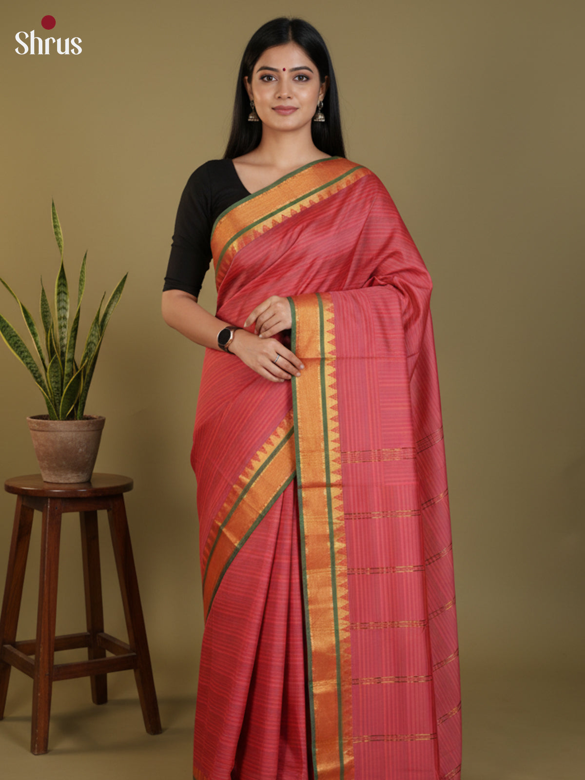 DLS09047 - Semi Silk Saree - Shop on Shrus.com