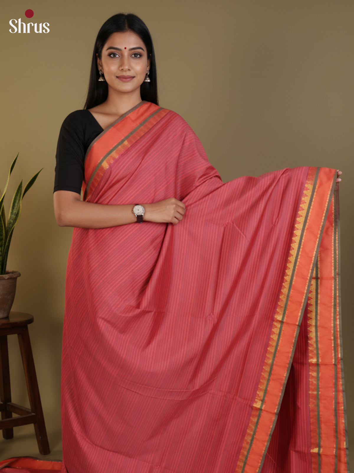DLS09047 - Semi Silk Saree - Shop on Shrus.com