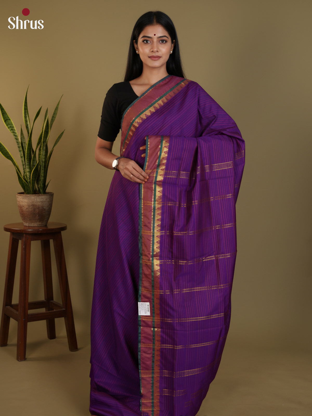 DLS09049 - Semi Silk Saree - Shop on Shrus.com