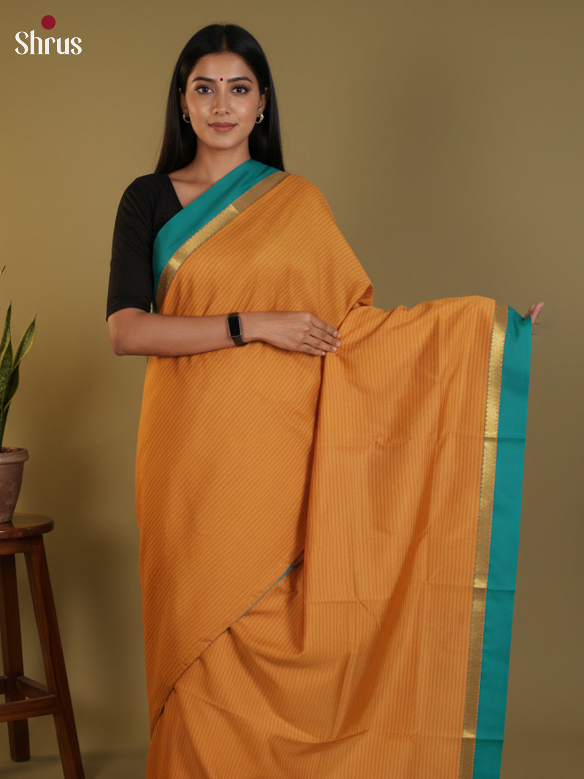 DLS09055 - Semi Silk Saree - Shop on Shrus.com