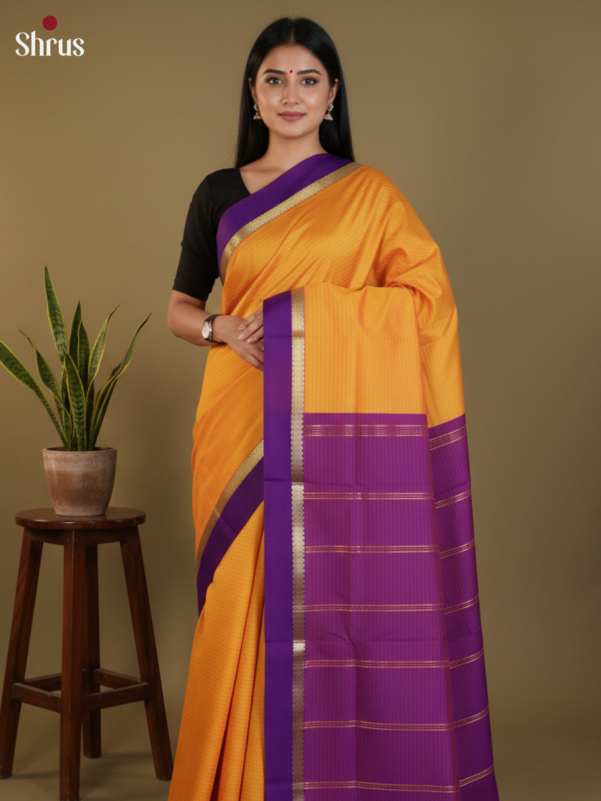 DLS09059 - Semi Silk Saree - Shop on Shrus.com