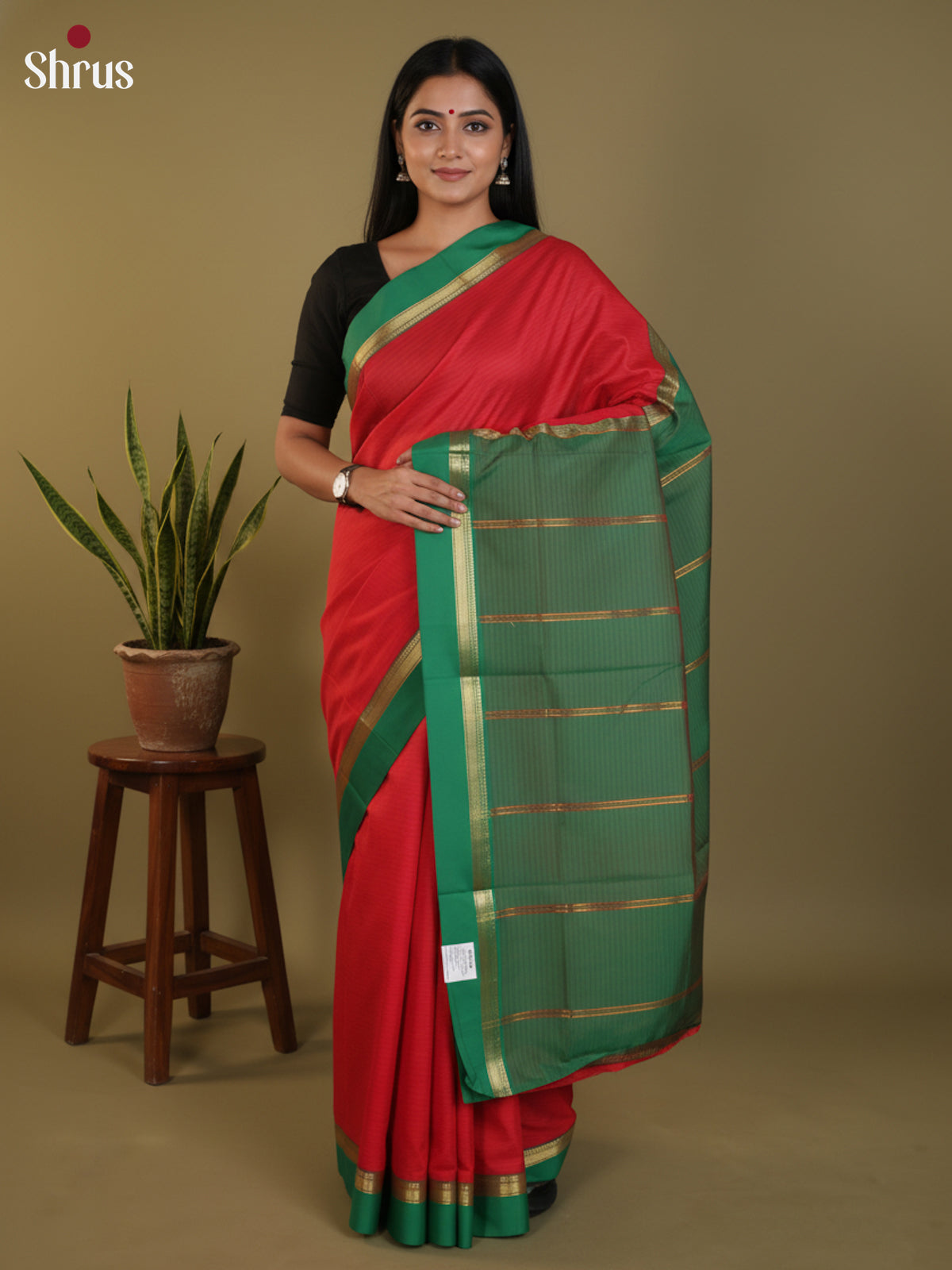 DLS09061 - Semi Silk Saree - Shop on Shrus.com