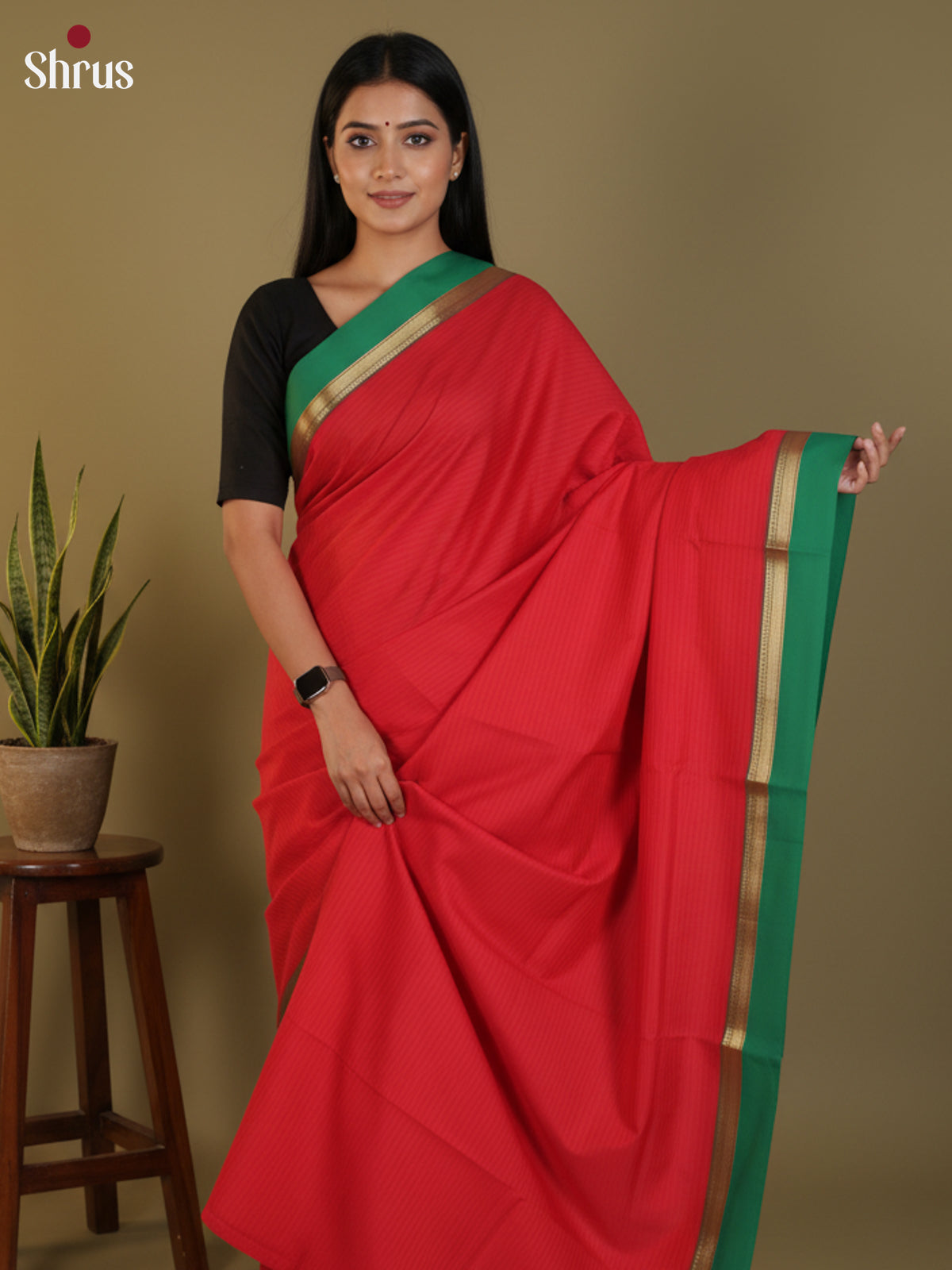 DLS09061 - Semi Silk Saree - Shop on Shrus.com