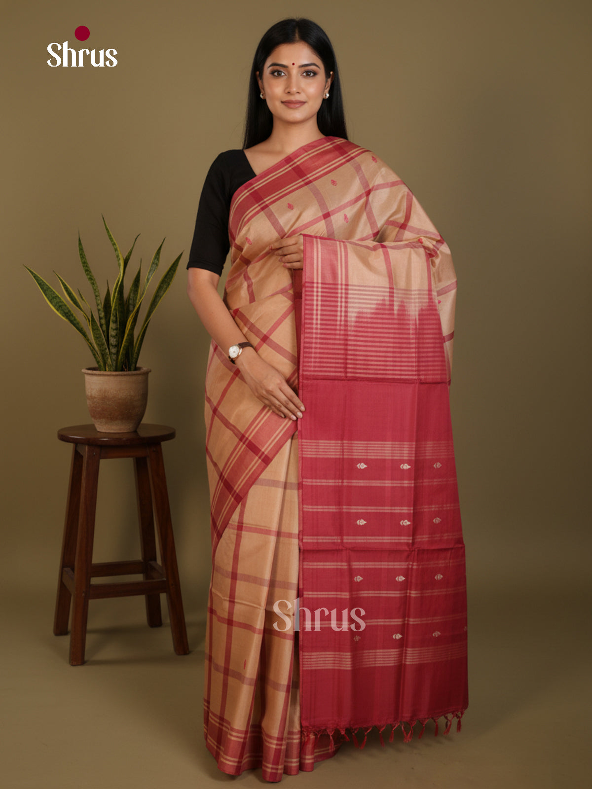 DLS09088 - Banana Pith without blouse Saree