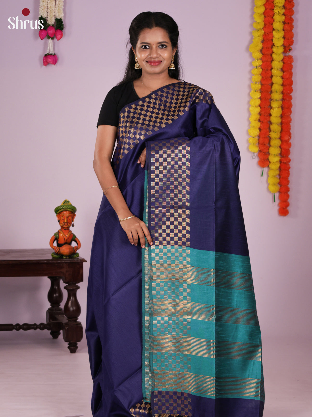 DLS11161 - Semi Rawsilk Saree
