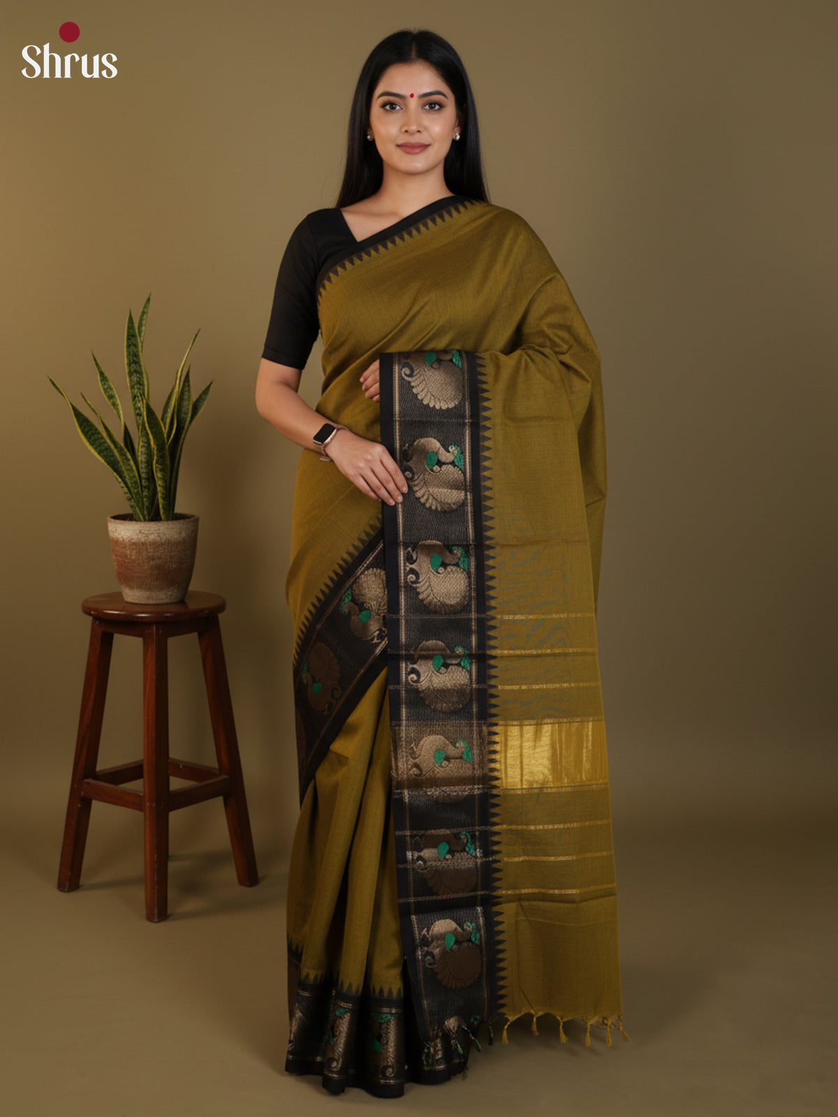 DLS13009 - Chettinad Cotton Saree - Shop on Shrus.com