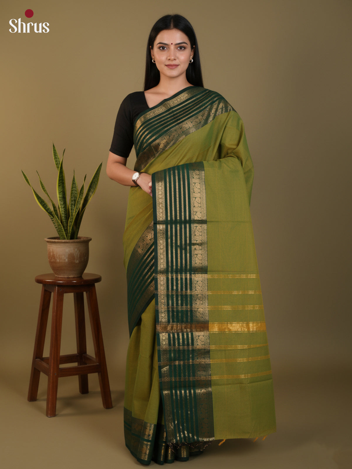 DLS13013 - Chettinad Cotton Saree - Shop on Shrus.com