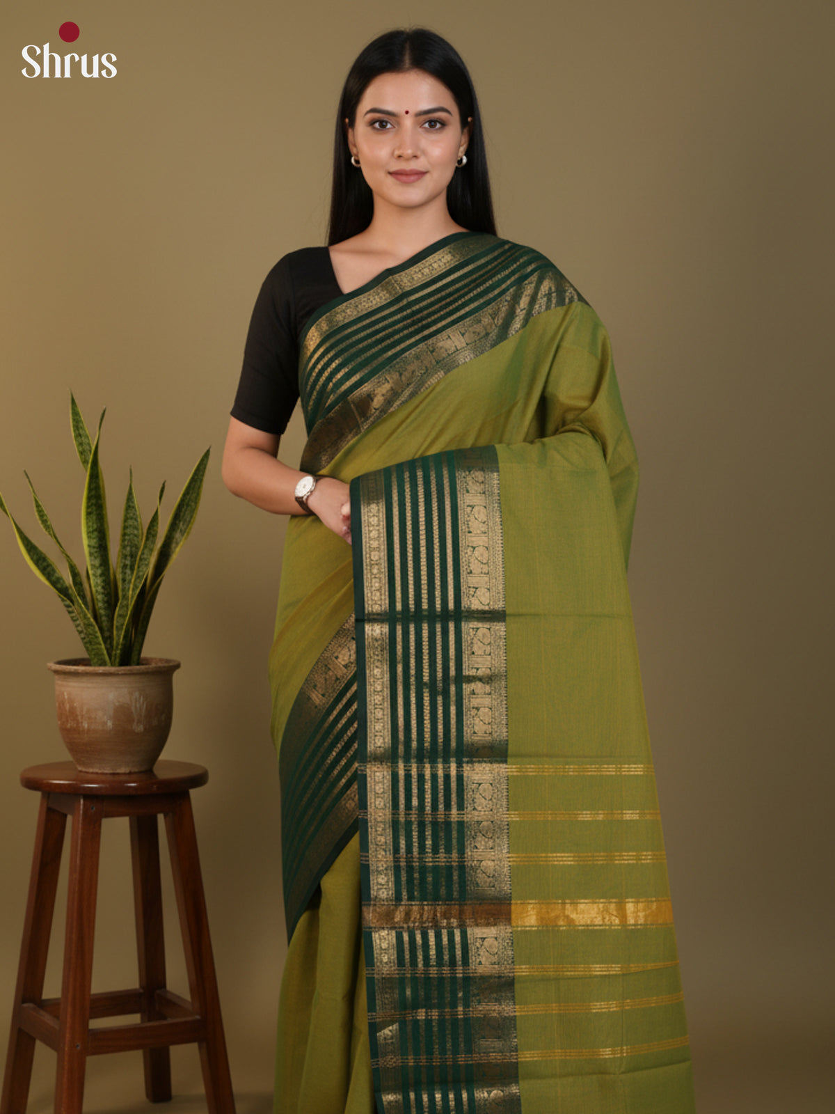 DLS13013 - Chettinad Cotton Saree - Shop on Shrus.com