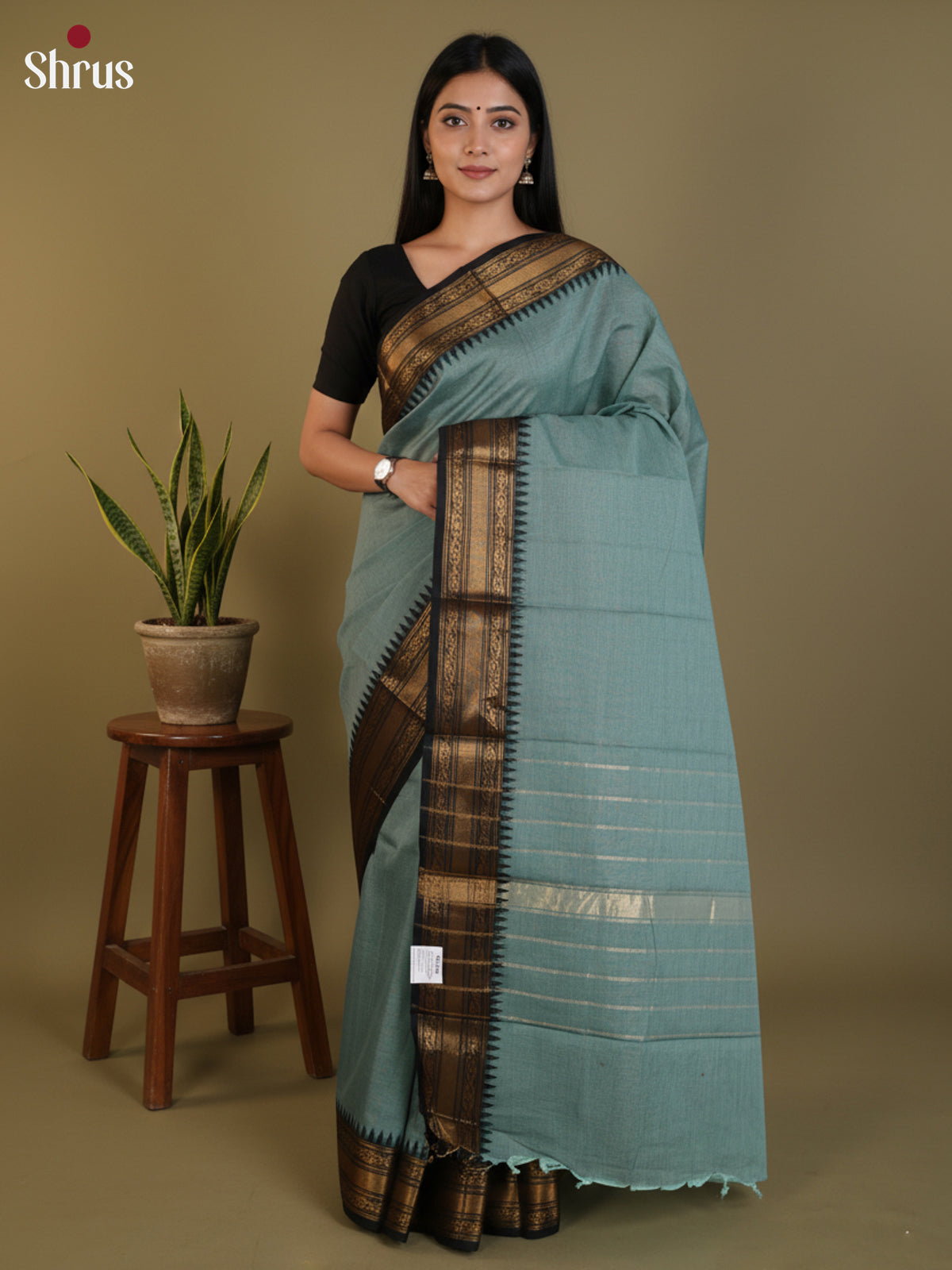 DLS13017 - Chettinad Cotton Saree - Shop on Shrus.com