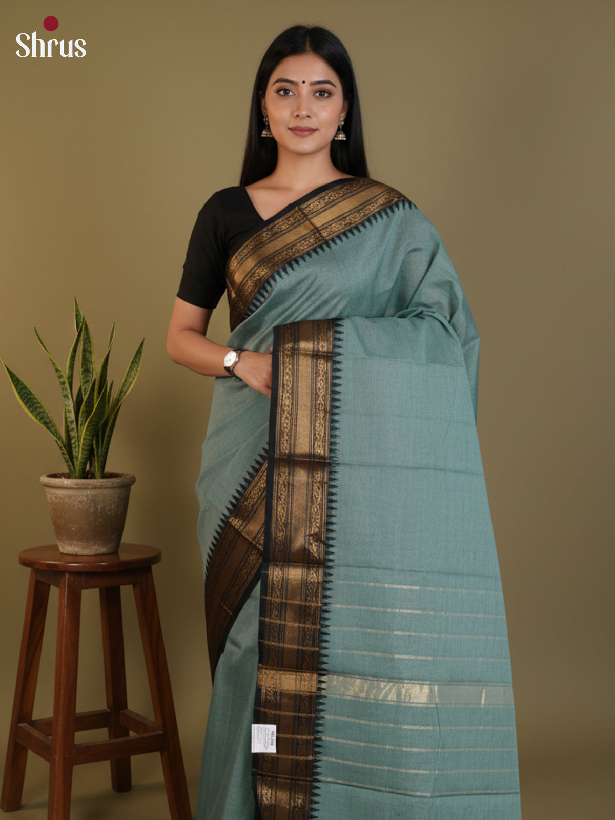 DLS13017 - Chettinad Cotton Saree - Shop on Shrus.com