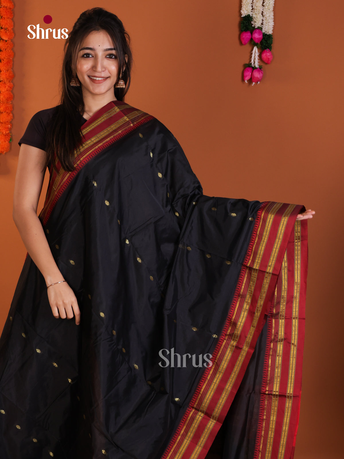 DLS13083 - Narayanpetsilk-halfpure Saree - Shop on Shrus.com