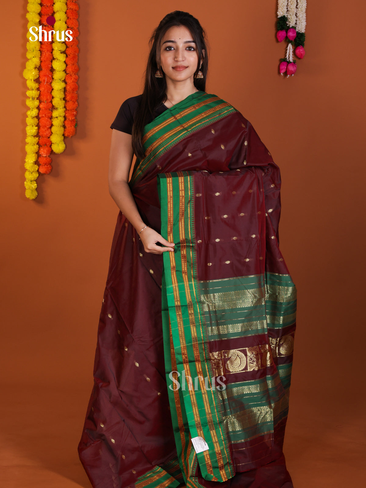 DLS13086 - Narayanpetsilk-halfpure Saree - Shop on Shrus.com