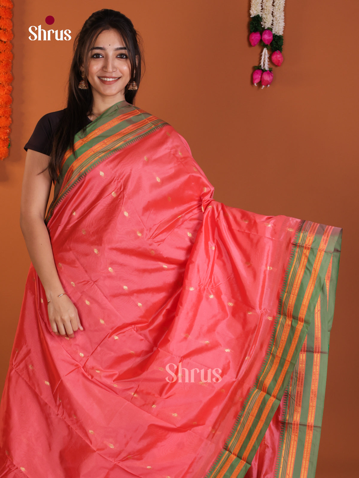 DLS13087 - Narayanpetsilk-halfpure Saree - Shop on Shrus.com