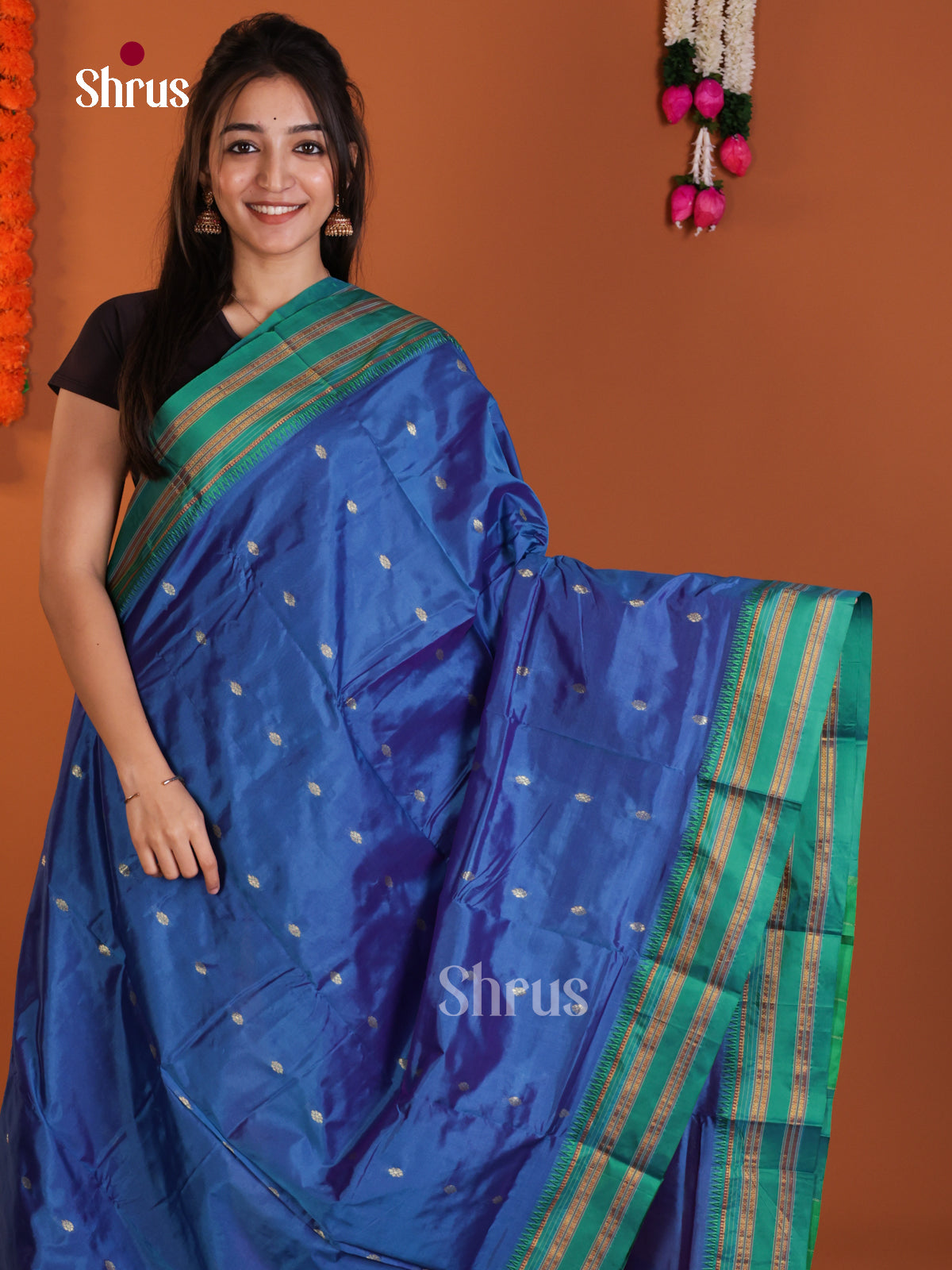 DLS13093 - Narayanpetsilk-halfpure Saree - Shop on Shrus.com
