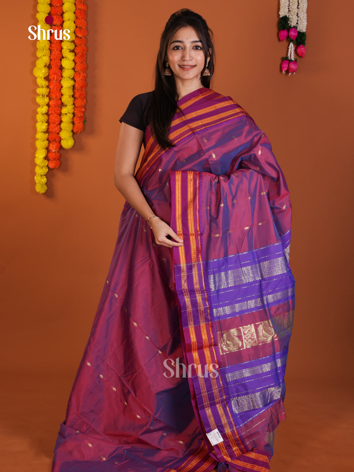 DLS13098 - Narayanpetsilk-halfpure Saree - Shop on Shrus.com