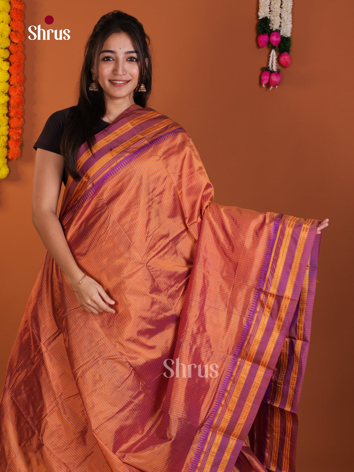 DLS13122 - Narayanpetsilk-halfpure Saree - Shop on Shrus.com