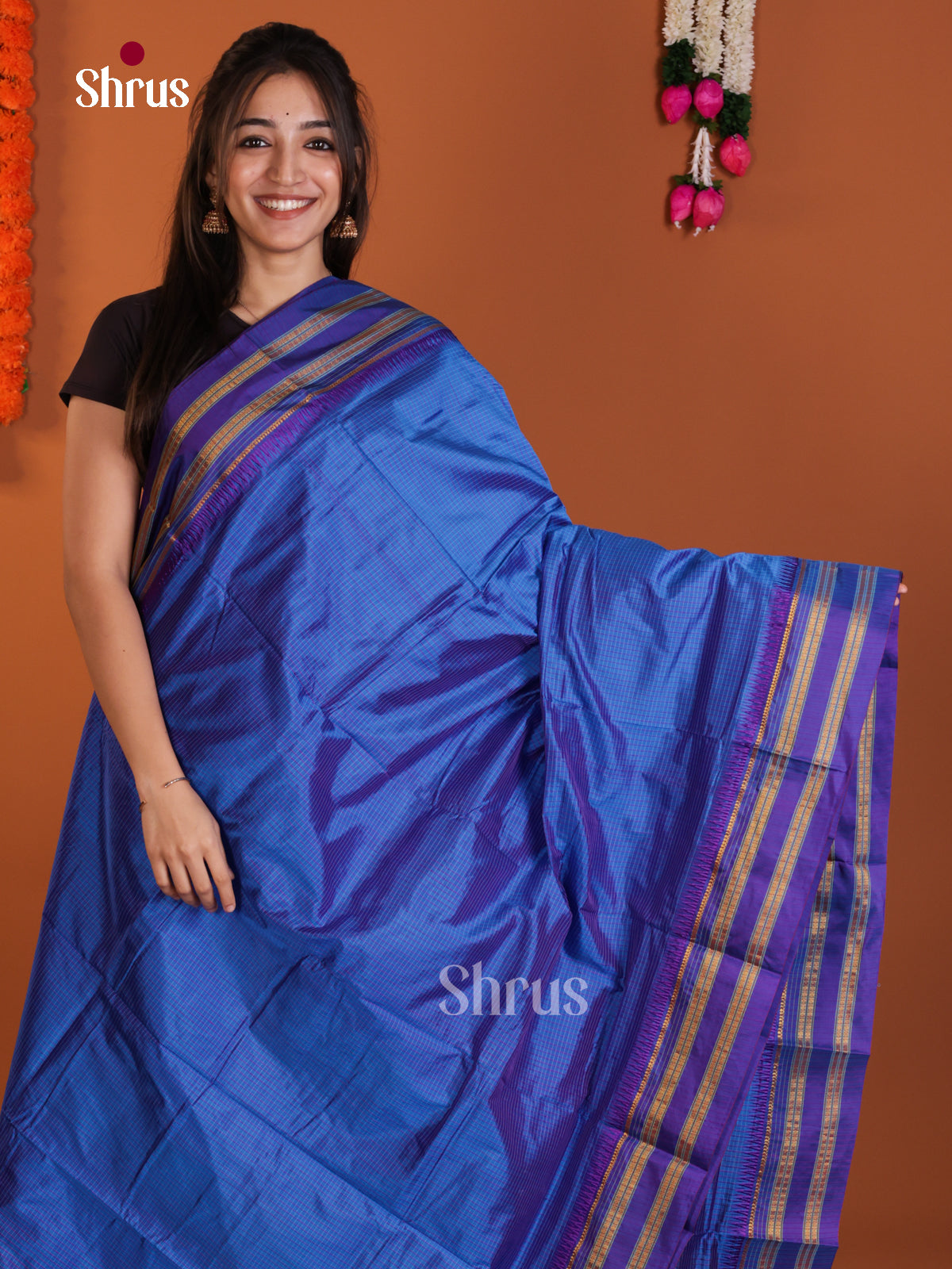 DLS13125 - Narayanpetsilk-halfpure Saree - Shop on Shrus.com