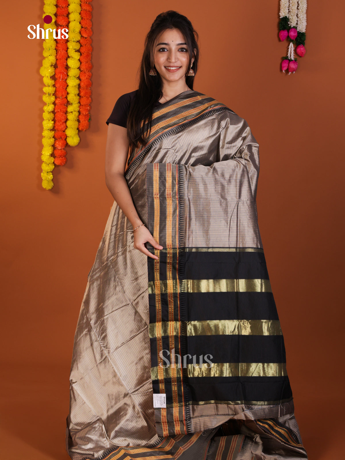 DLS13128 - Narayanpetsilk-halfpure Saree - Shop on Shrus.com
