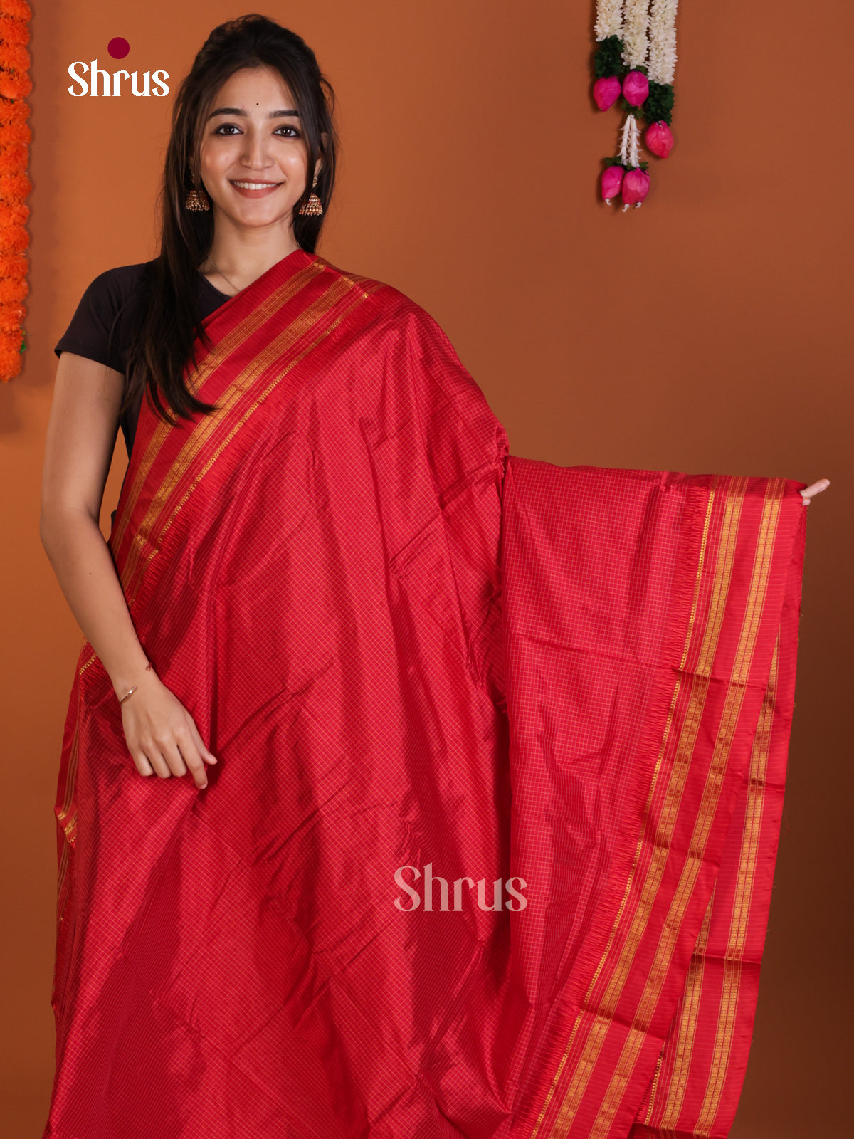 DLS13130 - Narayanpetsilk-halfpure Saree - Shop on Shrus.com