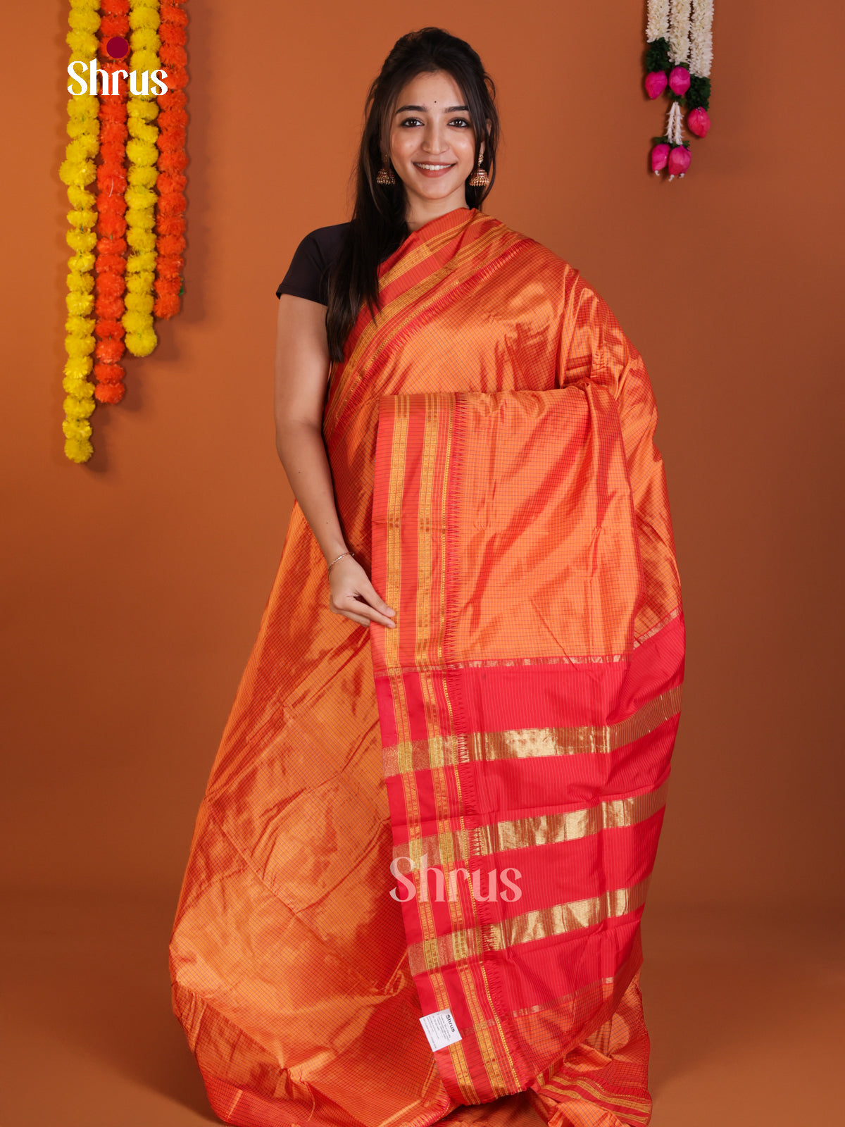 DLS13131 - Narayanpetsilk-halfpure Saree - Shop on Shrus.com