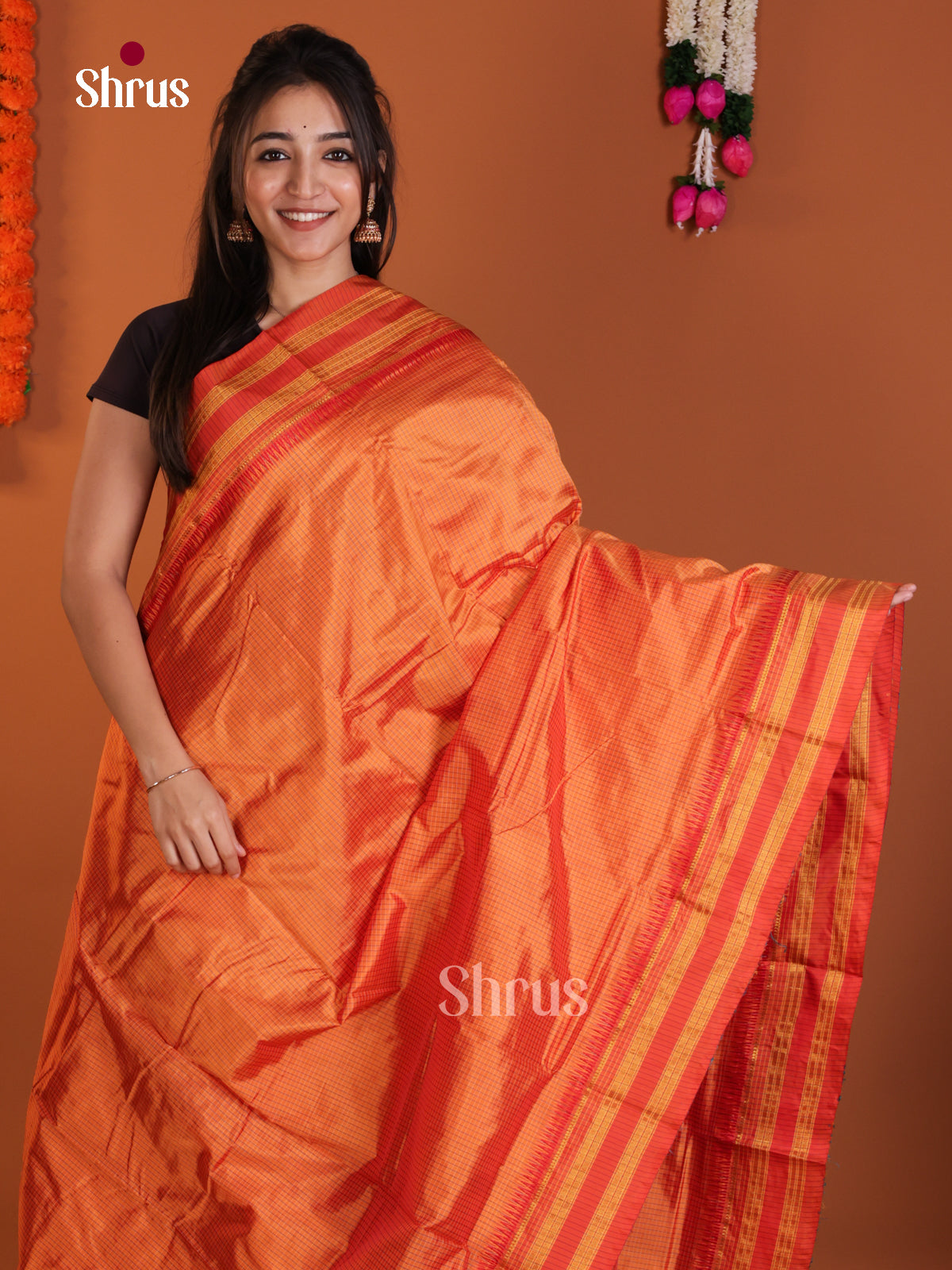 DLS13131 - Narayanpetsilk-halfpure Saree - Shop on Shrus.com