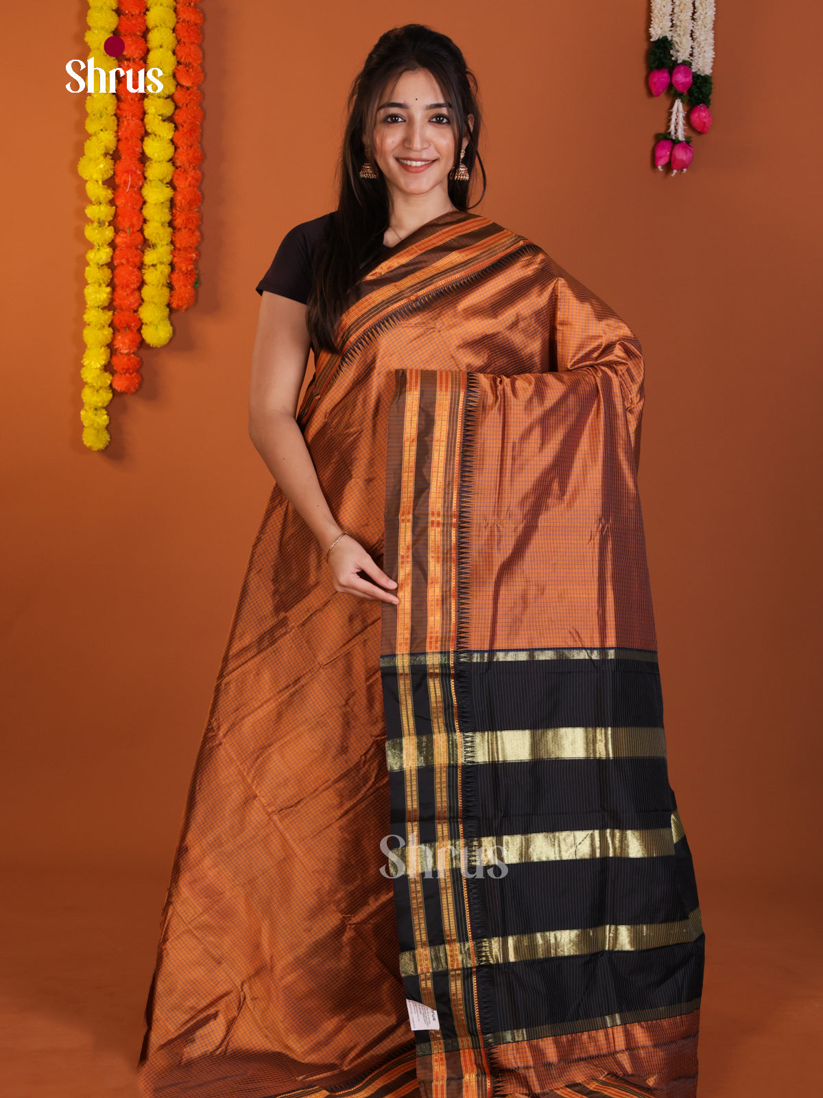 DLS13132 - Narayanpetsilk-halfpure Saree - Shop on Shrus.com