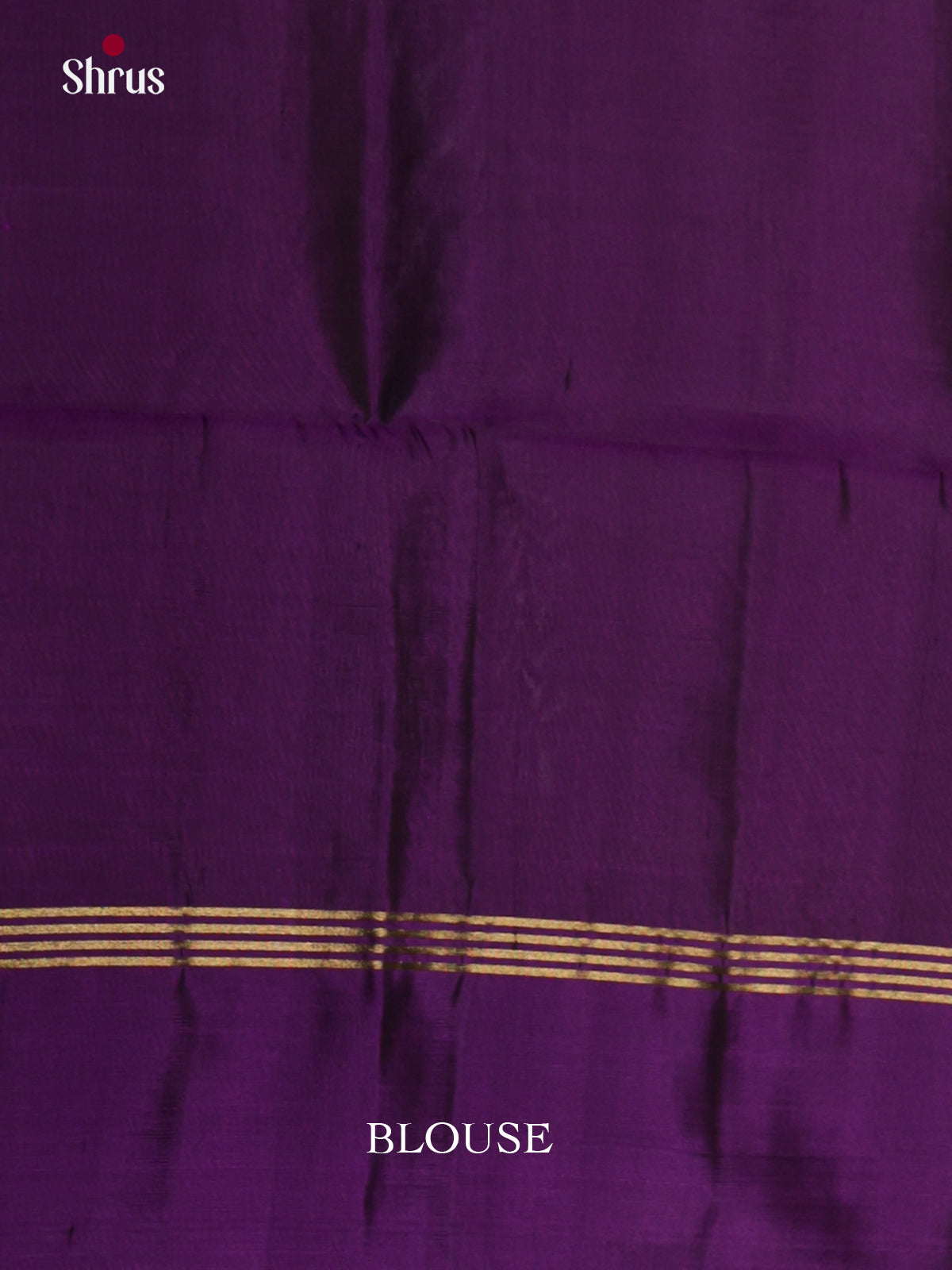Majestic Blue & Violet Soft Silk Saree with zari buttas & Brocade Pallu - Shop on Shrus.com