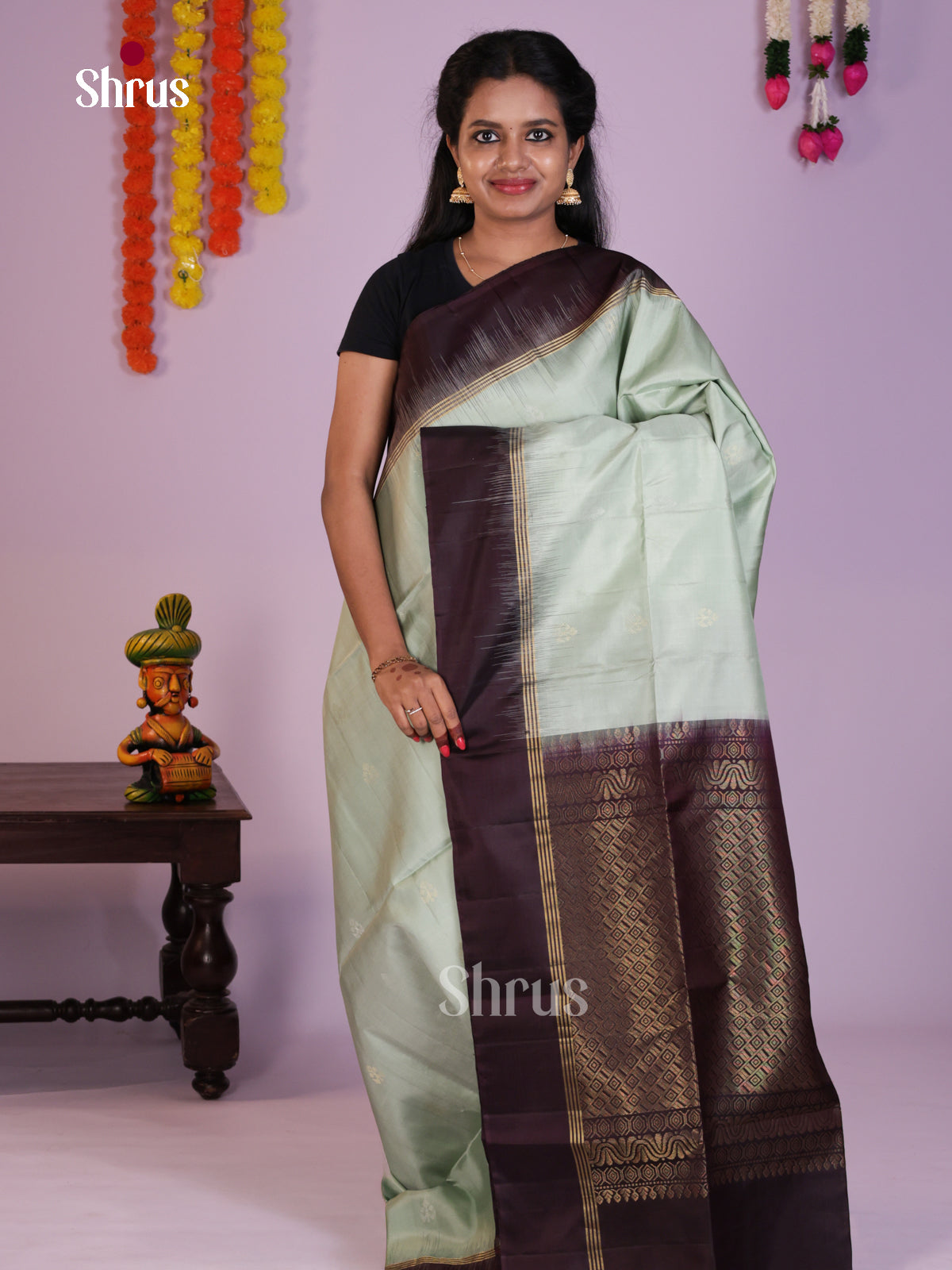DLS15046 - Soft Silk (HR) Saree - Shop on Shrus.com